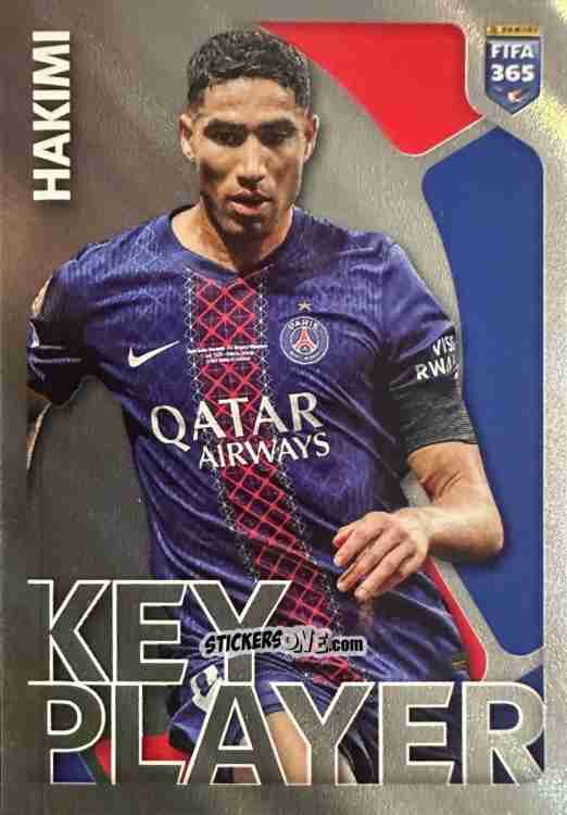 Figurina Achraf Hakimi (Key Player) - Fifa 365 2026 n. 165 - Panini