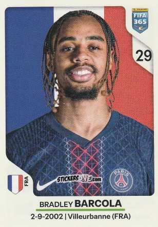 Sticker Bradley Barcola - Fifa 365 2026 n. 168 - Panini