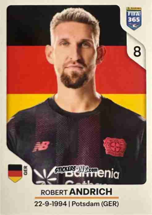 Sticker Robert Andrich - Fifa 365 2026 n. 179 - Panini