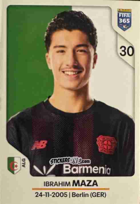 Cromo Ibrahim Maza - Fifa 365 2026 n. 181 - Panini