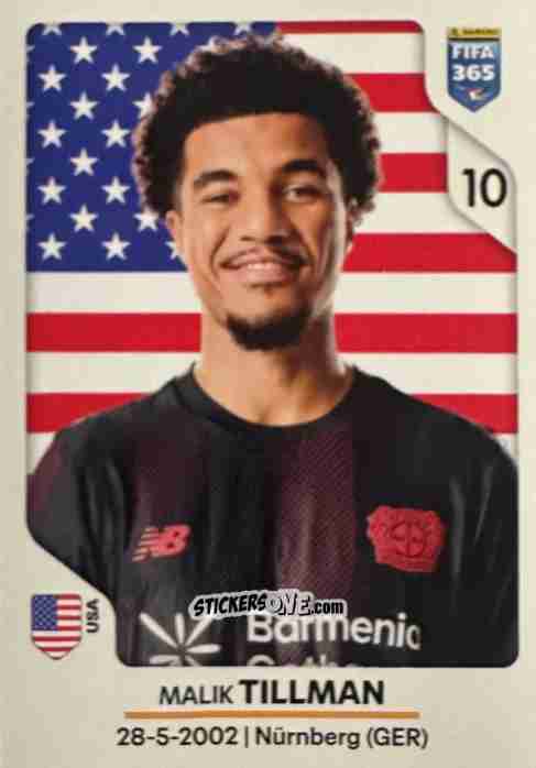 Sticker Malik Tillman - Fifa 365 2026 n. 182 - Panini