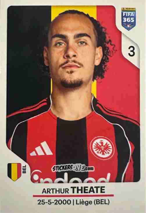 Sticker Arthur Theate - Fifa 365 2026 n. 191 - Panini