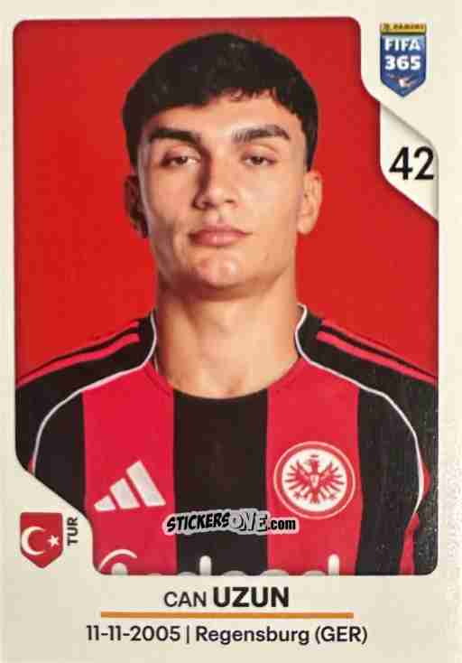 Sticker Can Uzun - Fifa 365 2026 n. 195 - Panini