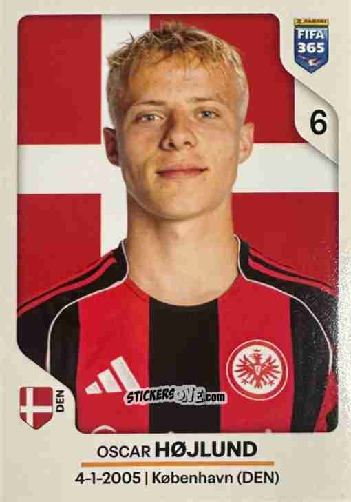 Sticker Oscar Højlund - Fifa 365 2026 n. 196 - Panini