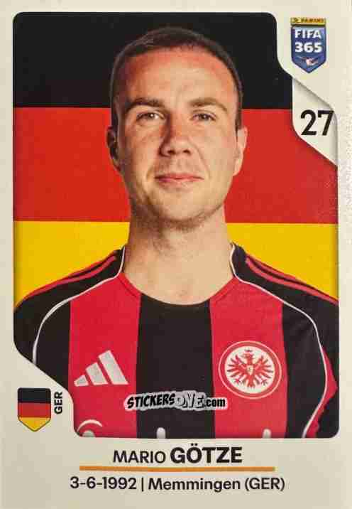 Figurina Mario Götze - Fifa 365 2026 n. 200 - Panini