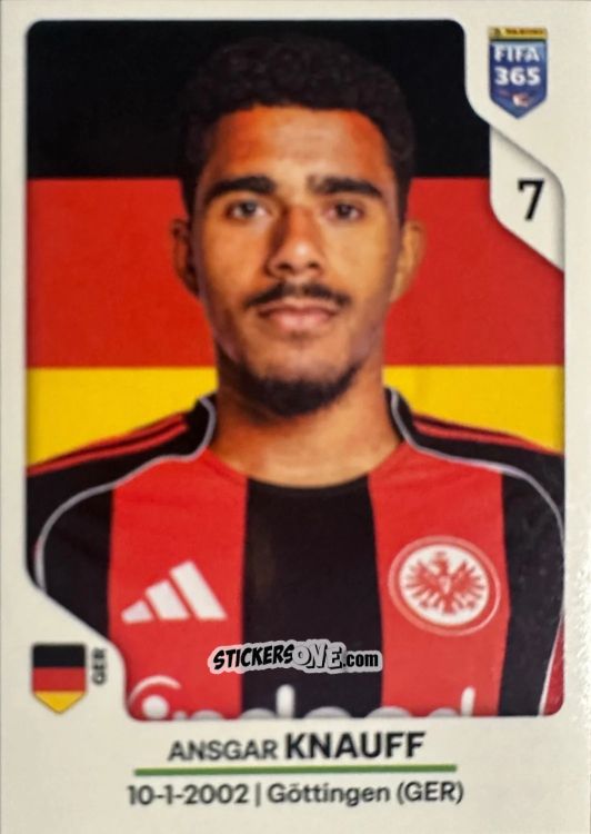 Sticker Ansgar Knauff - Fifa 365 2026 n. 203 - Panini