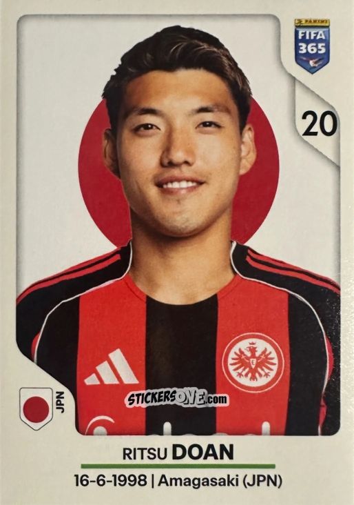 Sticker Ritsu Doan - Fifa 365 2026 n. 204 - Panini