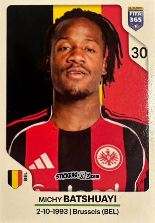 Sticker Michy Batshuayi - Fifa 365 2026 n. 206 - Panini