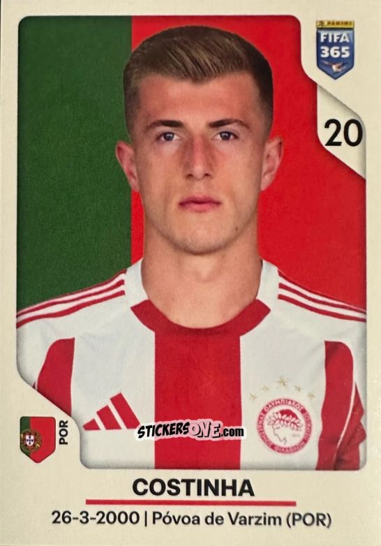 Sticker Costinha - Fifa 365 2026 n. 210 - Panini