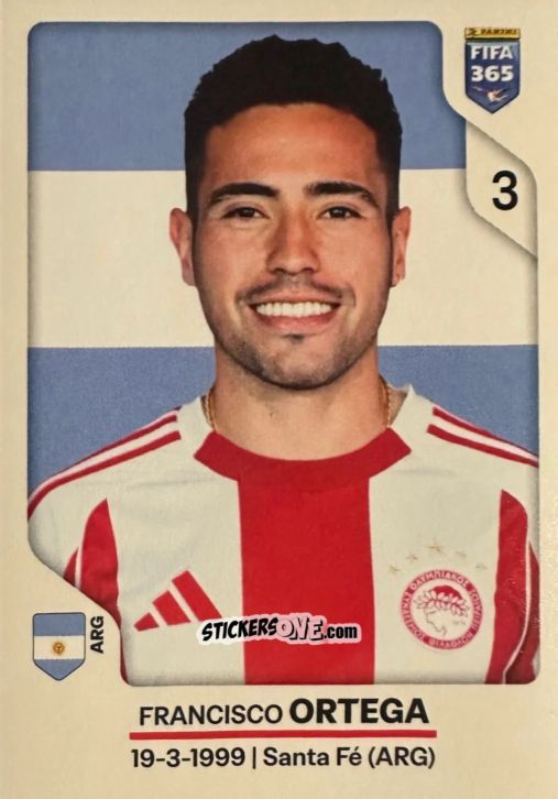 Sticker Francisco Ortega - Fifa 365 2026 n. 212 - Panini