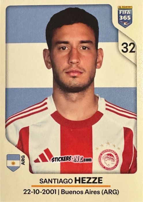 Figurina Santiago Hezze - Fifa 365 2026 n. 215 - Panini