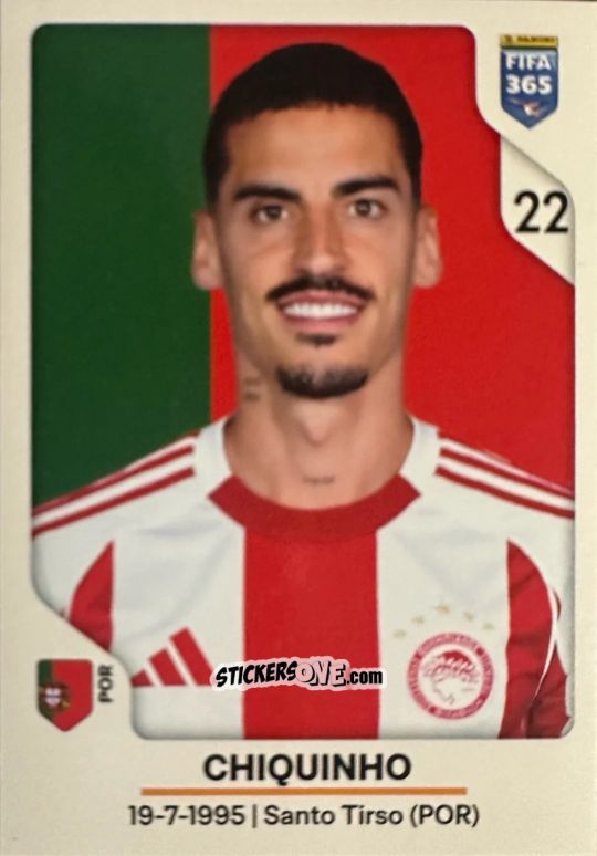 Cromo Chiquinho - Fifa 365 2026 n. 218 - Panini