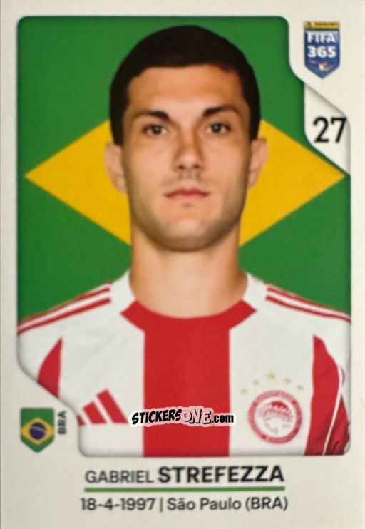 Sticker Gabriel Strefezza - Fifa 365 2026 n. 221 - Panini