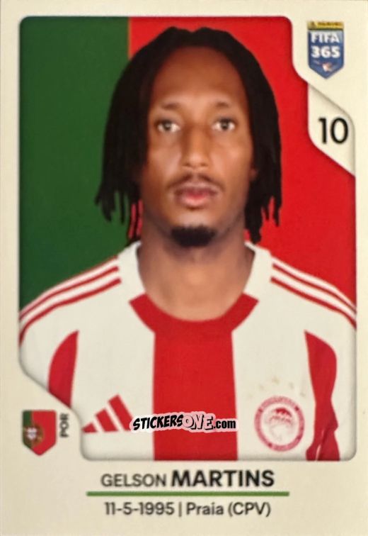 Figurina Gelson Martins - Fifa 365 2026 n. 222 - Panini