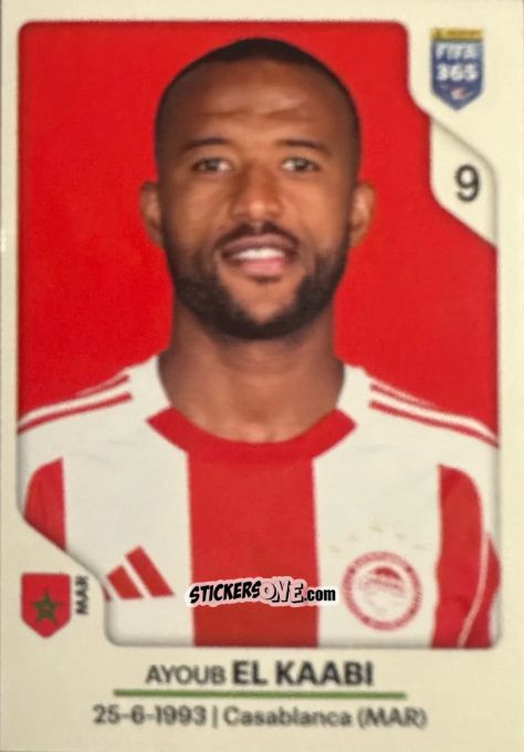 Figurina Ayoub El Kaabi - Fifa 365 2026 n. 224 - Panini