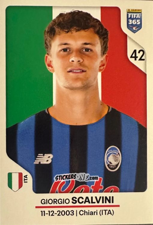 Cromo Giorgio Scalvini - Fifa 365 2026 n. 228 - Panini