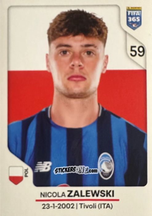 Cromo Nicola Zalewski - Fifa 365 2026 n. 230 - Panini