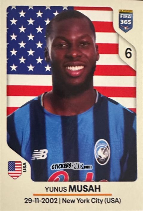 Cromo Yunus Musah - Fifa 365 2026 n. 235 - Panini