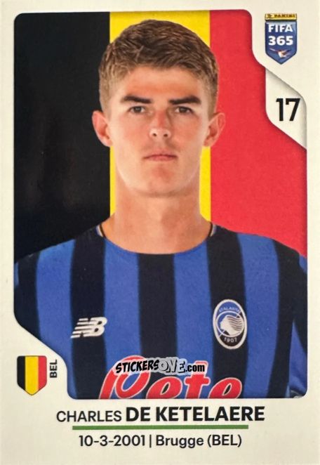 Cromo Charles de Ketelaere - Fifa 365 2026 n. 239 - Panini