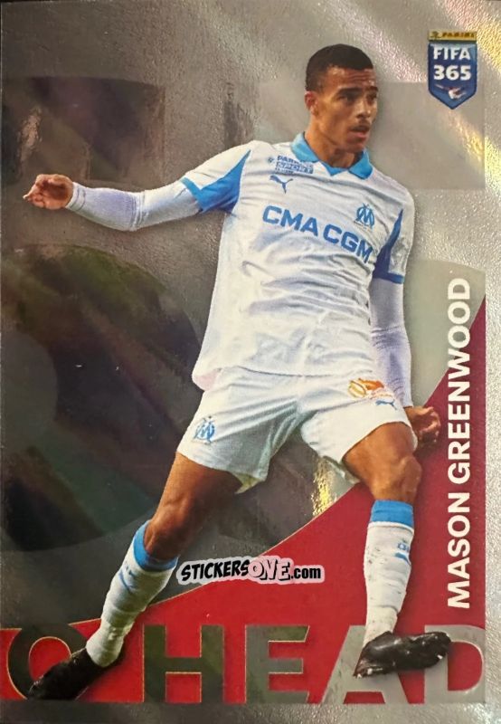 Figurina Mason Greenwood (Olympique de Marseille) - Fifa 365 2026 n. 252 - Panini