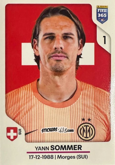 Figurina Yann Sommer - Fifa 365 2026 n. 261 - Panini