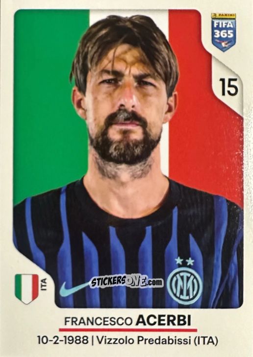 Figurina Francesco Acerbi - Fifa 365 2026 n. 262 - Panini