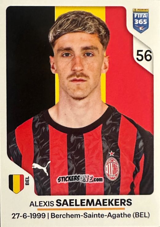 Sticker Alexis Saelemaekers - Fifa 365 2026 n. 285 - Panini