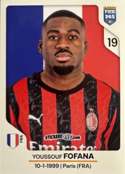 Sticker Youssouf Fofana - Fifa 365 2026 n. 287 - Panini