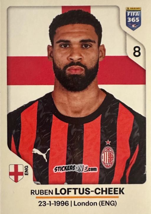Cromo Ruben Loftus-Cheek - Fifa 365 2026 n. 290 - Panini