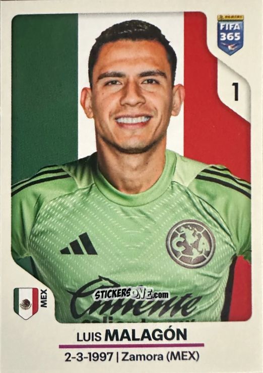 Sticker Luis Malagon - Fifa 365 2026 n. 297 - Panini