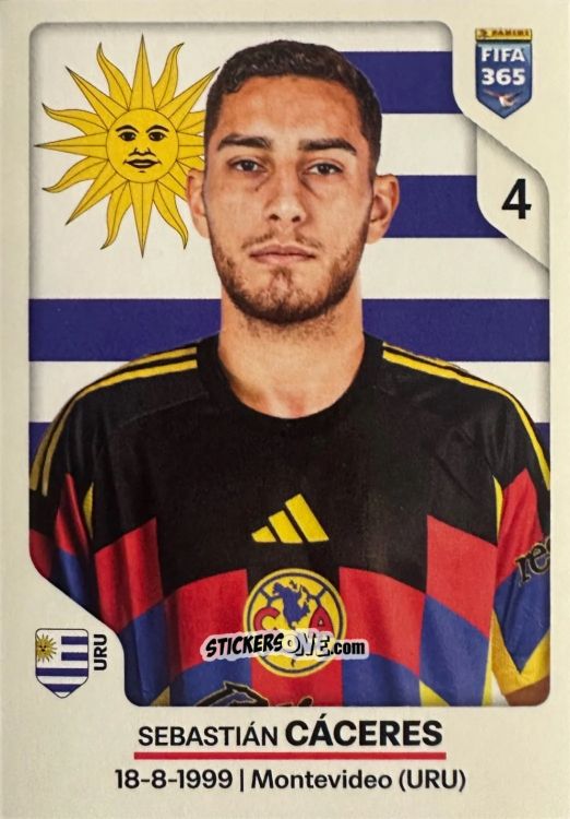 Sticker Sebastián Cáceres - Fifa 365 2026 n. 300 - Panini