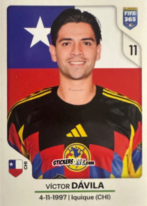 Sticker Víctor Dávila - Fifa 365 2026 n. 312 - Panini