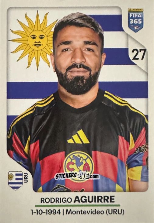 Sticker Rodrigo Aguirre - Fifa 365 2026 n. 313 - Panini