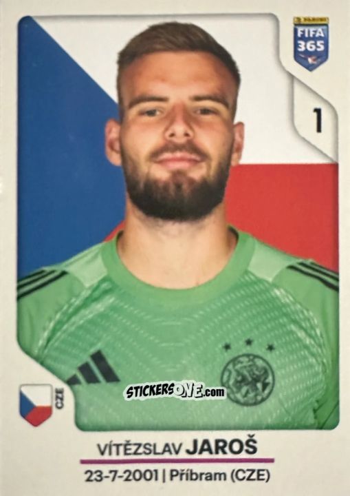Sticker Vítězslav Jaroš - Fifa 365 2026 n. 315 - Panini