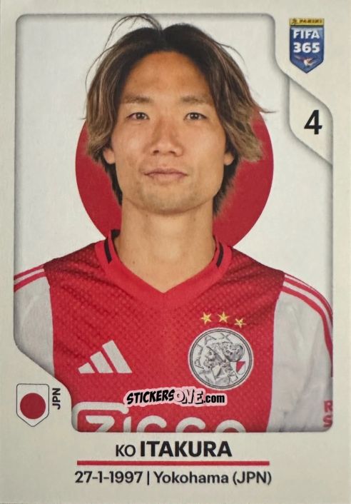 Sticker Ko Itakura - Fifa 365 2026 n. 318 - Panini