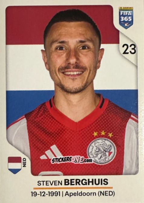 Sticker Steven Berghuis - Fifa 365 2026 n. 324 - Panini