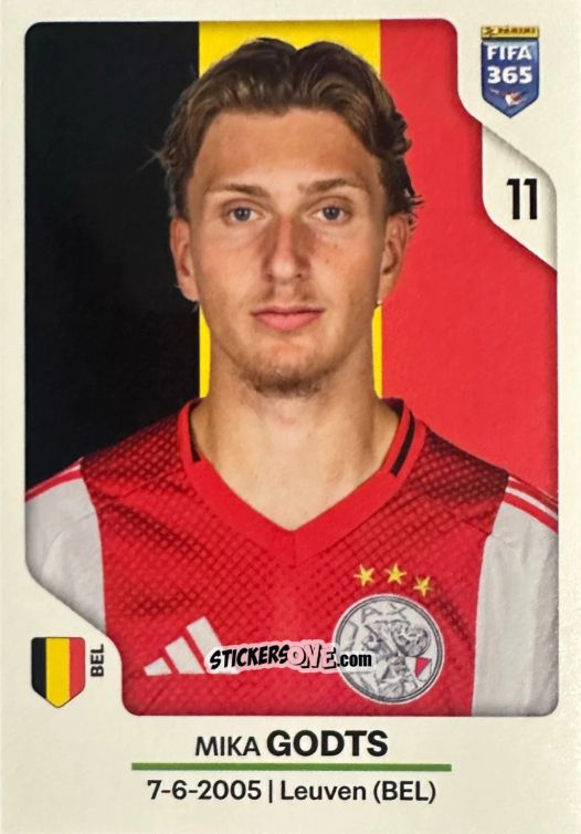 Cromo Mika Godts - Fifa 365 2026 n. 331 - Panini
