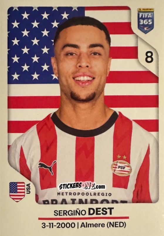 Cromo Sergiño Dest - Fifa 365 2026 n. 337 - Panini