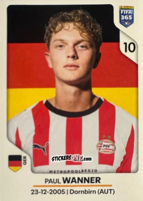 Figurina Paul Wanner - Fifa 365 2026 n. 339 - Panini