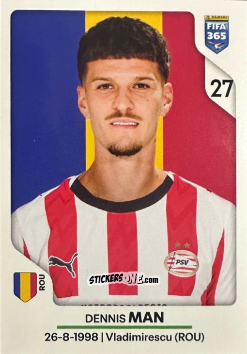 Figurina Dennis Man - Fifa 365 2026 n. 344 - Panini