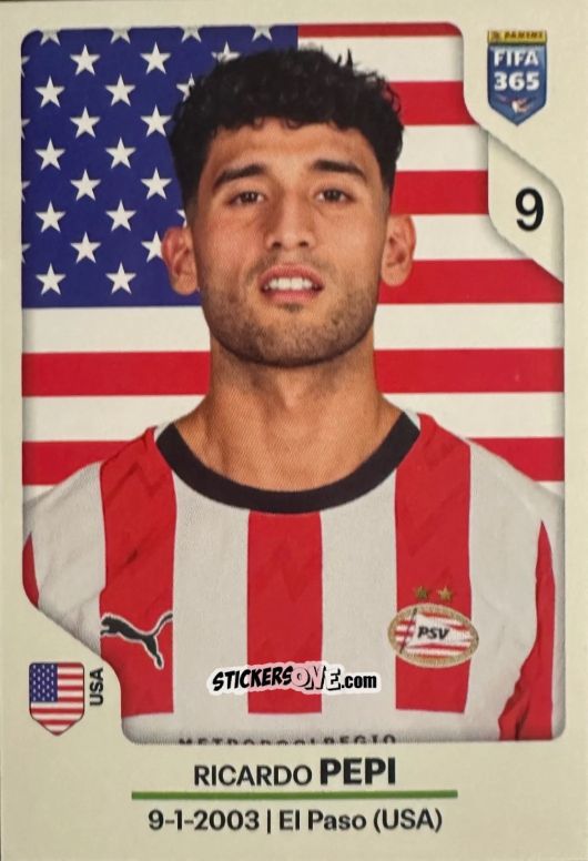 Figurina Ricardo Pepi - Fifa 365 2026 n. 350 - Panini
