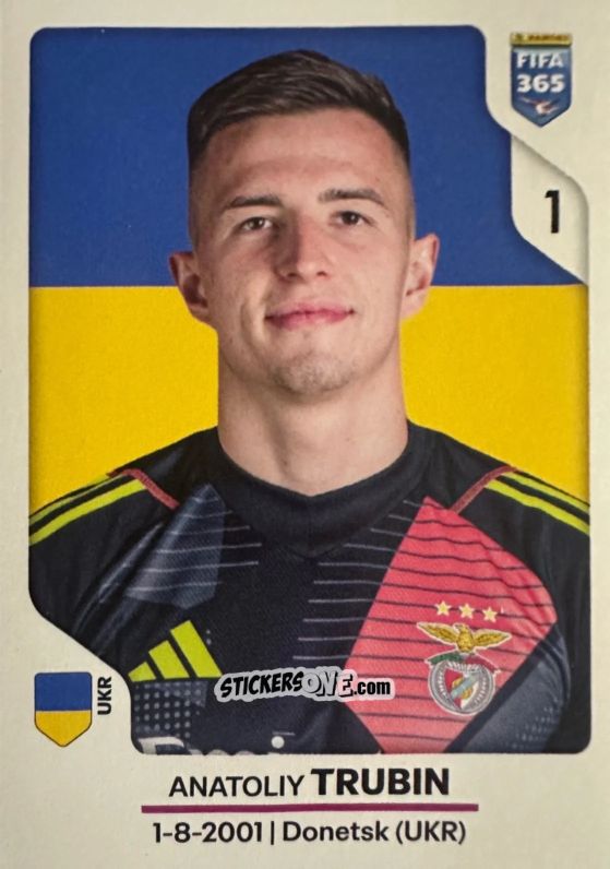 Sticker Anatoliy Trubin - Fifa 365 2026 n. 369 - Panini