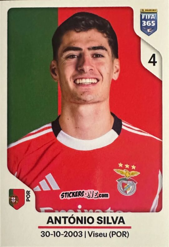 Cromo António Silva - Fifa 365 2026 n. 372 - Panini
