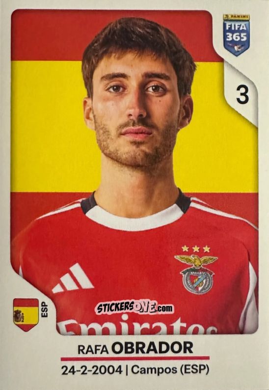 Sticker Rafa Obrador - Fifa 365 2026 n. 374 - Panini