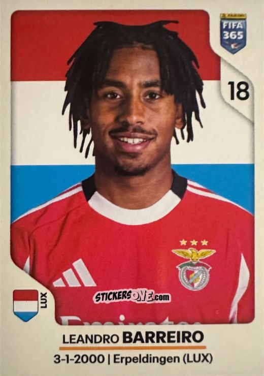 Sticker Leandro Barreiro - Fifa 365 2026 n. 379 - Panini