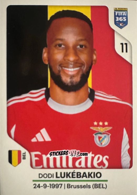 Cromo Dodi Lukébakio - Fifa 365 2026 n. 383 - Panini