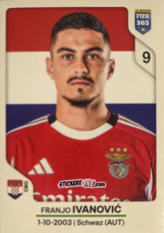 Cromo Franjo Ivanović - Fifa 365 2026 n. 385 - Panini