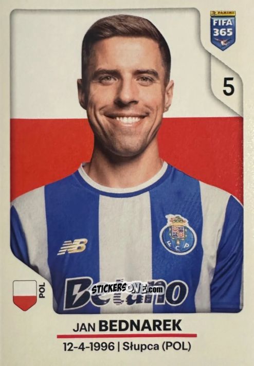 Cromo Jan Bednarek - Fifa 365 2026 n. 390 - Panini