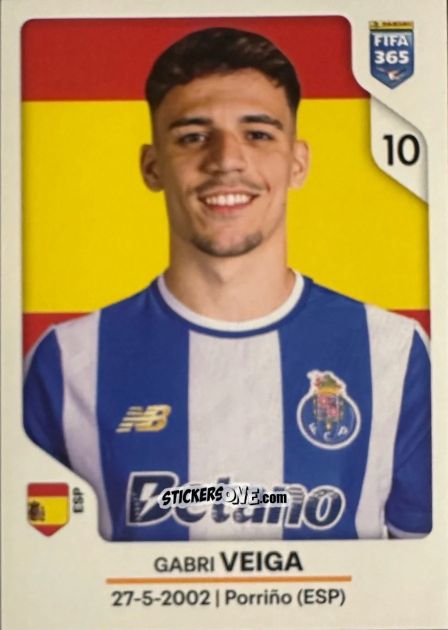 Cromo Gabri Veiga - Fifa 365 2026 n. 396 - Panini