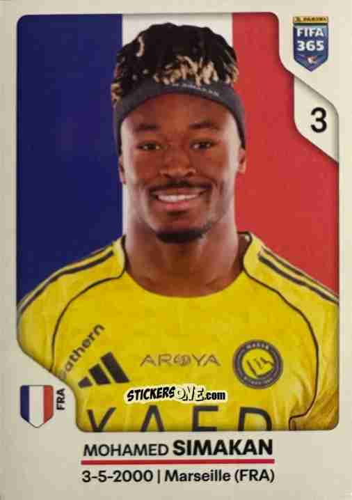 Sticker Mohamed Simakan - Fifa 365 2026 n. 424 - Panini